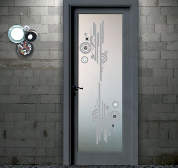 porte decorate in vetro