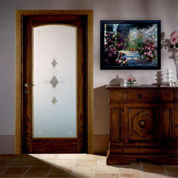 porte decorate in vetro